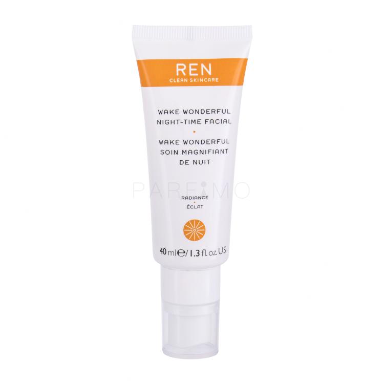 REN Clean Skincare Radiance Wake Wonderful Night-Time Facial Noćna krema za lice za žene 40 ml