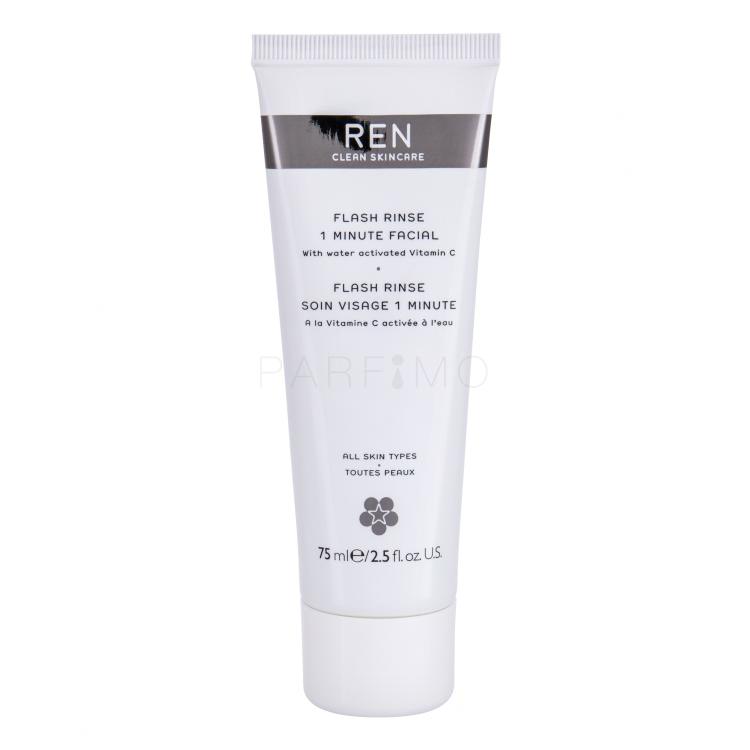 REN Clean Skincare Flash Rinse 1 Minute Maska za lice za žene 75 ml
