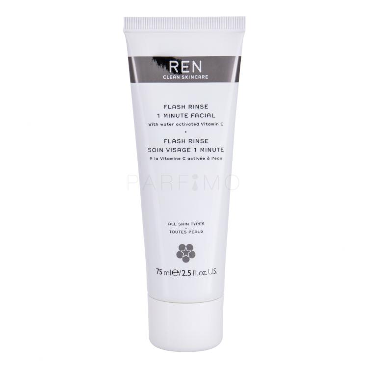 REN Clean Skincare Flash Rinse 1 Minute Maska za lice za žene 75 ml tester