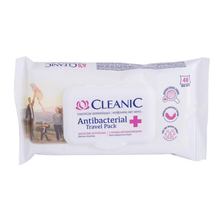 Cleanic Antibacterial Refreshing Travel Pack Maramice 40 kom