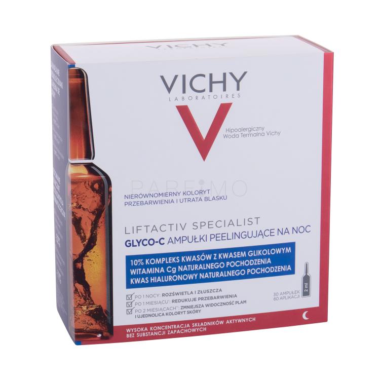 Vichy Liftactiv Glyco-C Night Peel Ampoules Serum za lice za žene 60 ml