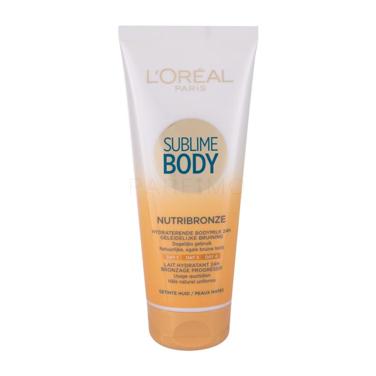 L&#039;Oréal Paris Sublime Body Nutribronze Tinted Skin Proizvod za samotamnjenje za žene 200 ml