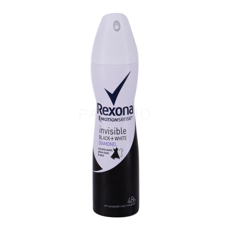 Rexona MotionSense Invisible Black + White Diamond Antiperspirant za žene 150 ml