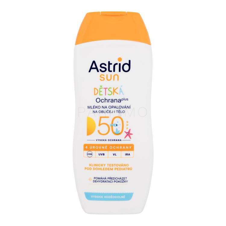 Astrid Sun Kids Face and Body Lotion SPF50 Proizvod za zaštitu od sunca za tijelo za djecu 200 ml