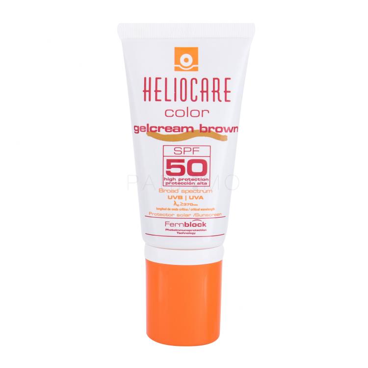 Heliocare Color Gelcream SPF50 Proizvod za zaštitu lica od sunca za žene 50 ml Nijansa Brown
