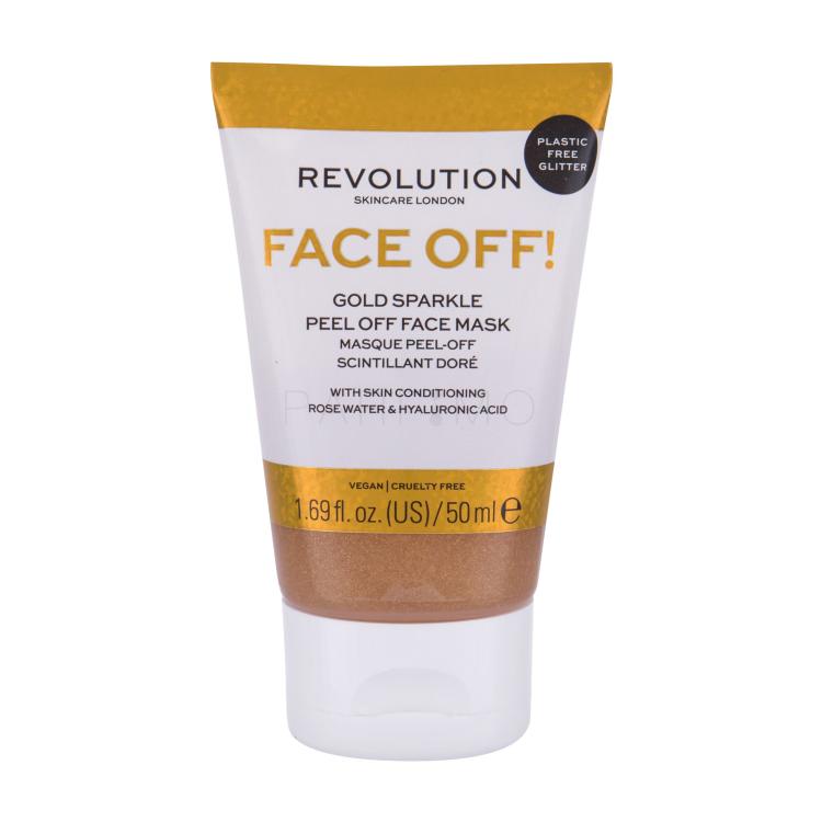 Revolution Skincare Face Off! Gold Sparkle Maska za lice za žene 50 ml