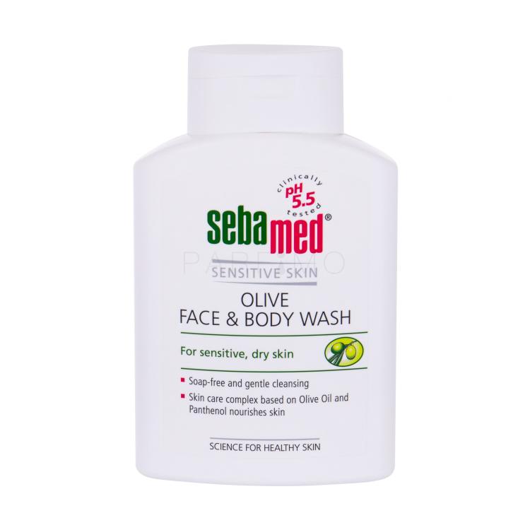 SebaMed Sensitive Skin Face &amp; Body Wash Olive Tekući sapun za žene 200 ml