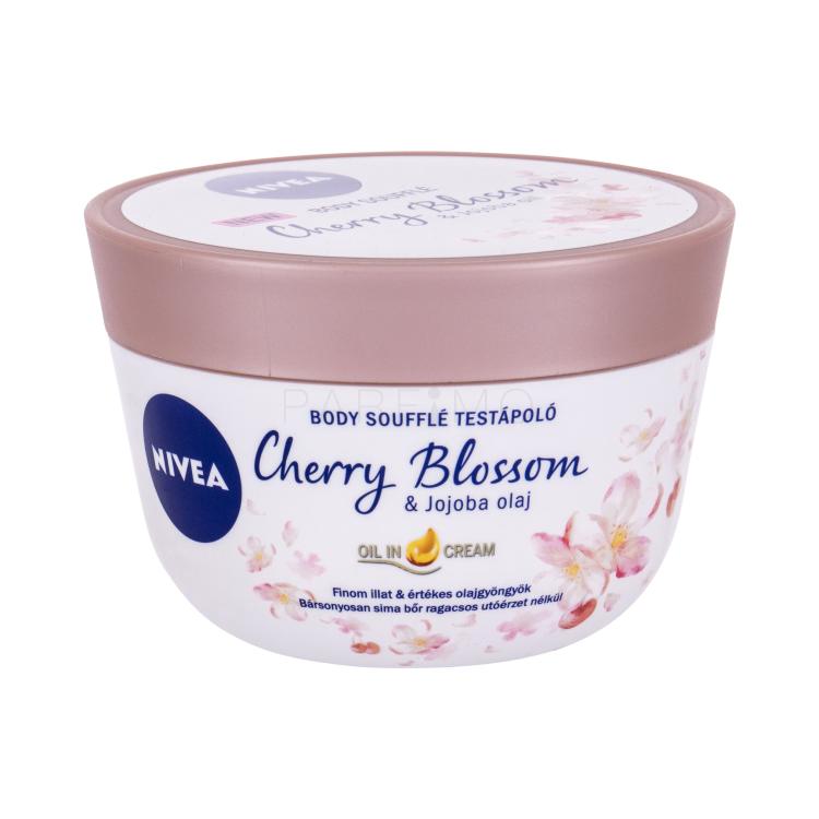 Nivea Body Soufflé Cherry Blossom &amp; Jojoba Oil Krema za tijelo za žene 200 ml