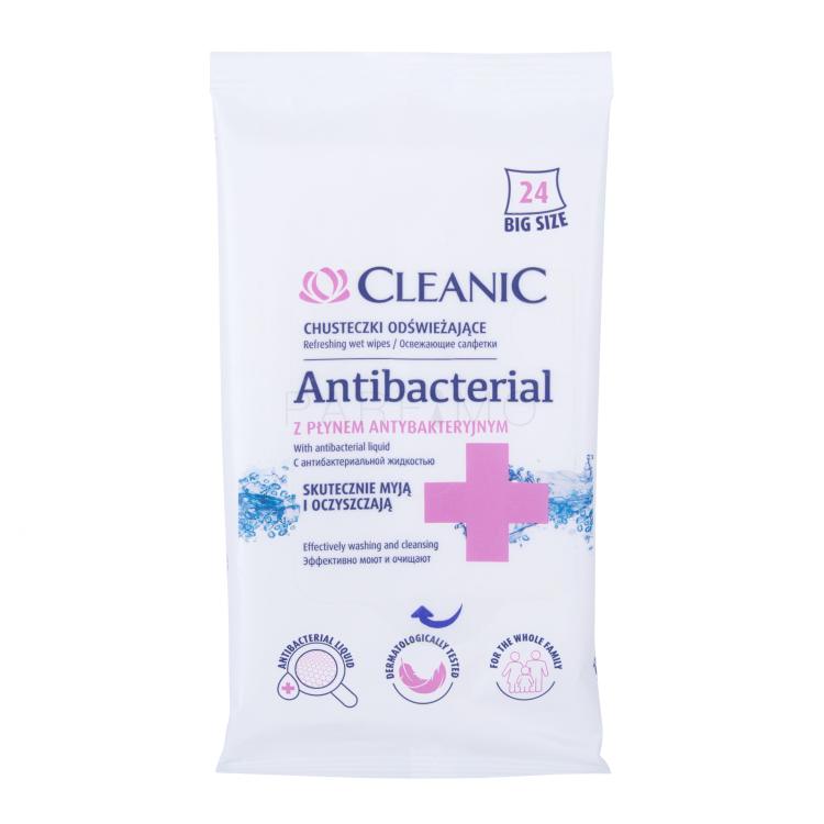 Cleanic Antibacterial Refreshing Wet Wipes Antibakterijska sredstva 24 kom
