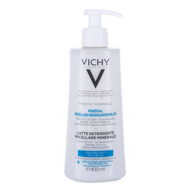 Vichy Pureté Thermale Mineral Milk For Dry Skin Mlijeko za čišćenje lica za žene 400 ml