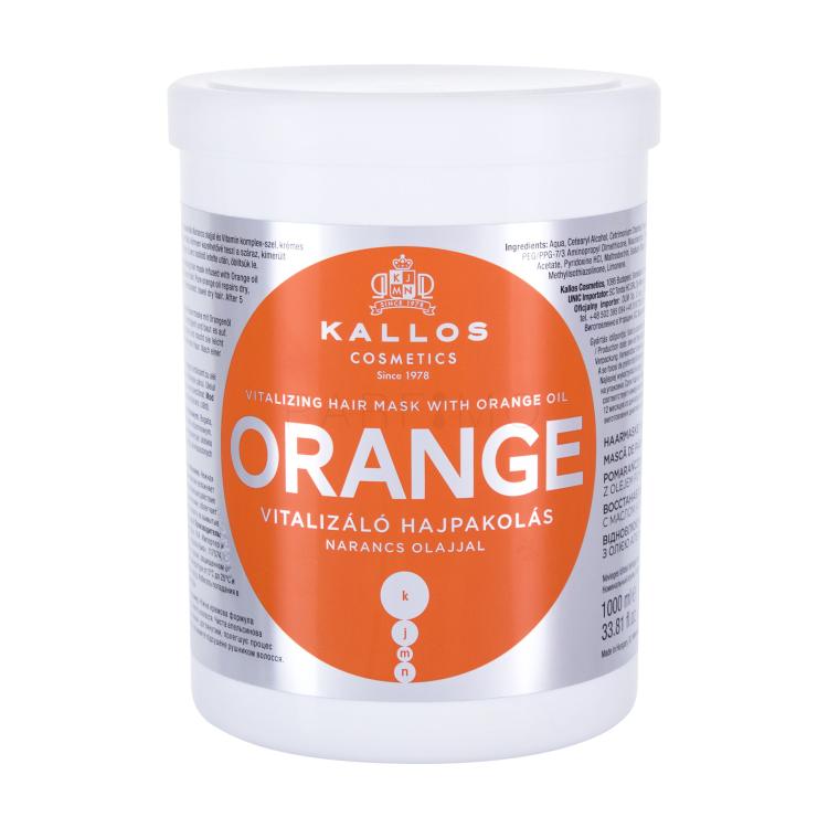Kallos Cosmetics Orange Maska za kosu za žene 1000 ml