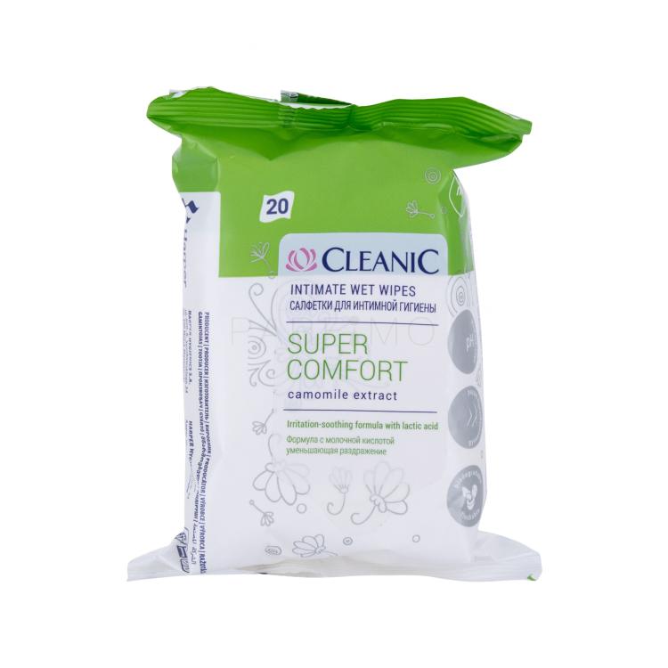 Cleanic Super Comfort Camomile Kozmetika za intimnu njegu za žene 20 kom