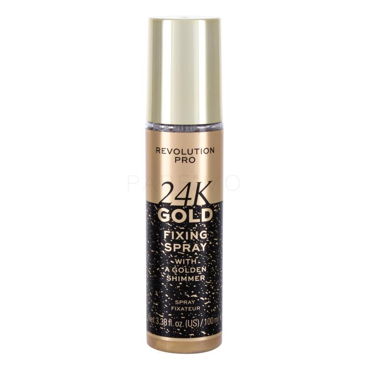 Makeup Revolution London Revolution PRO 24K Gold Fiksatori šminke za žene 100 ml