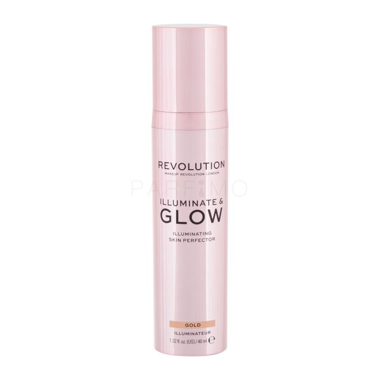 Makeup Revolution London Glow &amp; Illuminate Highlighter za žene 40 ml Nijansa Gold