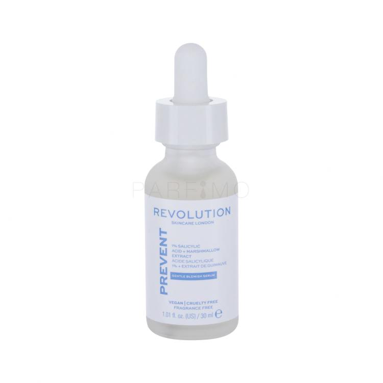 Revolution Skincare Prevent Gentle Blemish Serum 1% Salicylic Acid + Marshmallow Extract Serum za lice za žene 30 ml