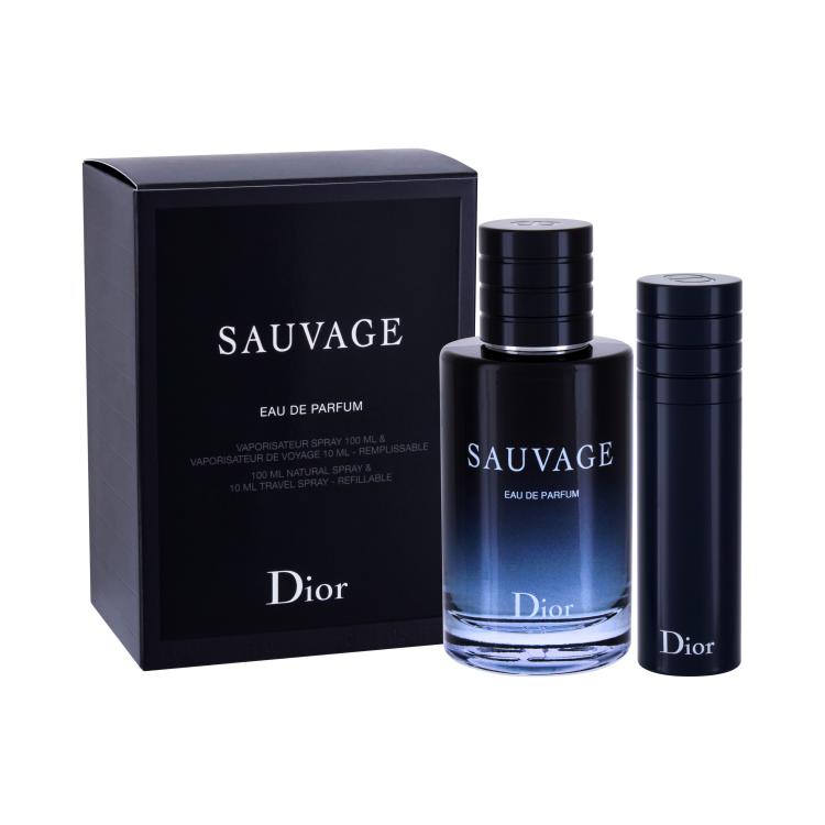 Christian Dior Sauvage Poklon set parfemska voda 100 ml + parfemska voda 10 ml za punjenje