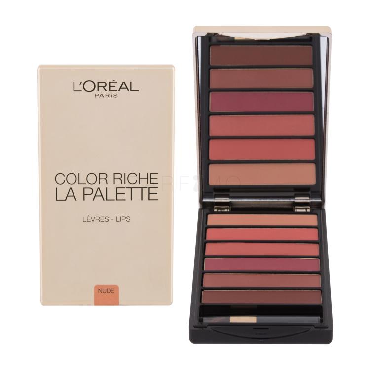 L&#039;Oréal Paris Color Riche La Palette Ruž za usne za žene 6 g Nijansa Nude