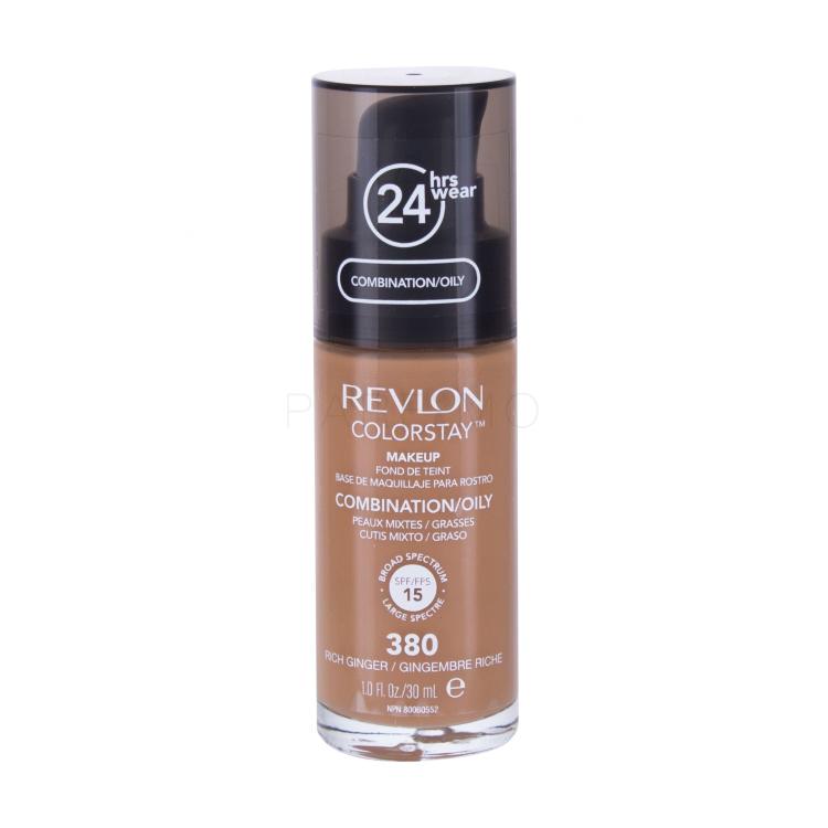 Revlon Colorstay Combination Oily Skin SPF15 Puder za žene 30 ml Nijansa 380 Rich Ginger