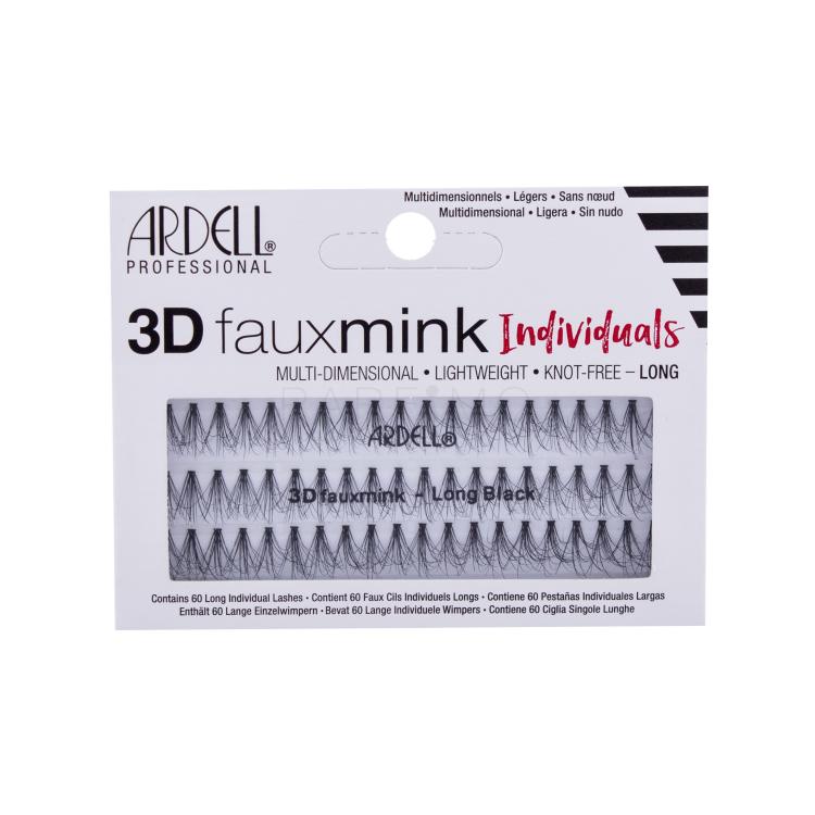 Ardell 3D Faux Mink Individuals Long Umjetne trepavice za žene 60 kom Nijansa Black