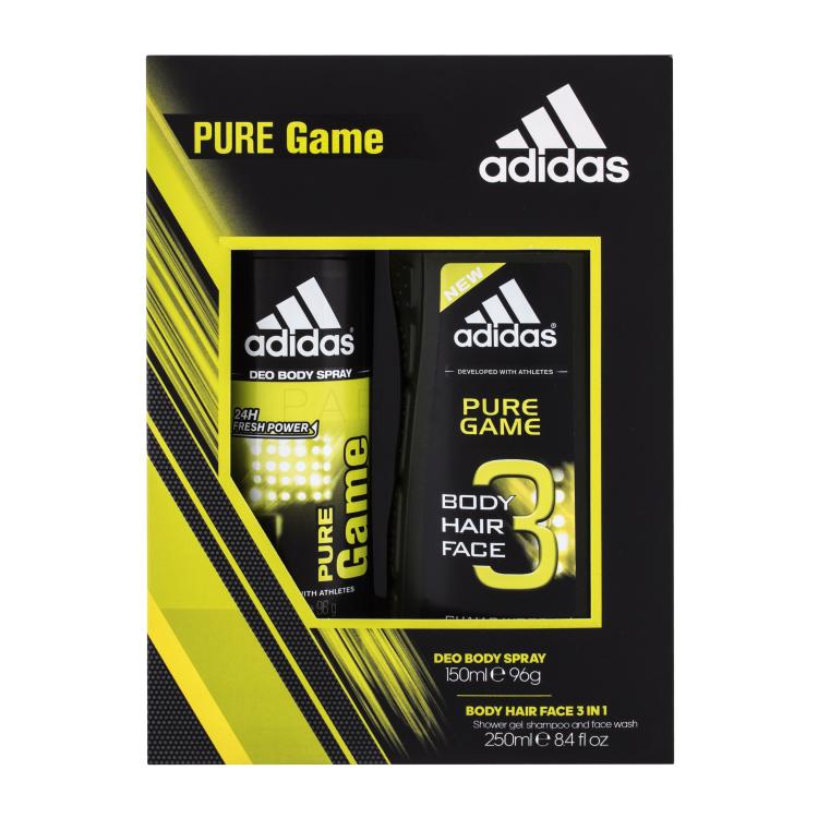 Adidas Pure Game Poklon set dezodorans 150 ml + gel za tuširanje 250 ml