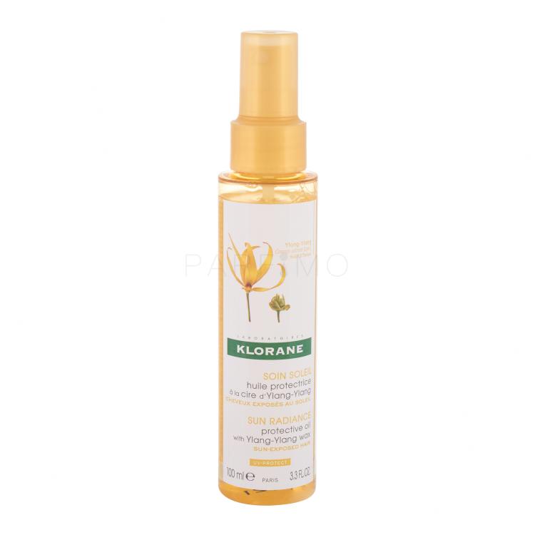 Klorane Ylang-Ylang Wax Sun Radiance Protective Oil Ulje za kosu za žene 100 ml