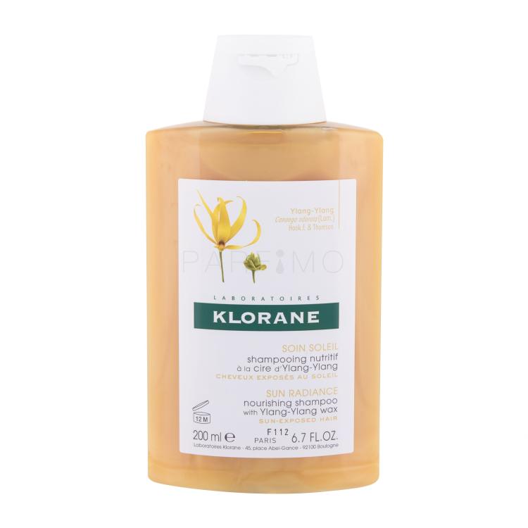 Klorane Ylang-Ylang Wax Sun Radiance Šampon za žene 200 ml
