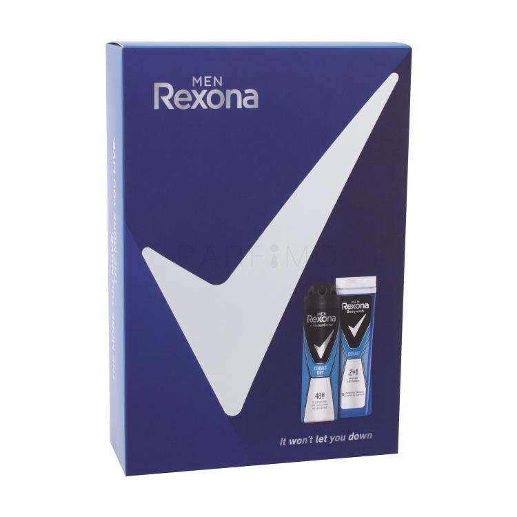 Rexona Cobalt Poklon set gel za tuširanje Cobalt 250 ml + antiperspirant Cobalt Dry 150 ml