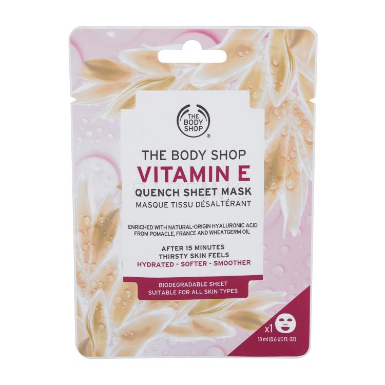 The Body Shop Vitamin E Quench Sheet Mask Maska za lice za žene 18 ml