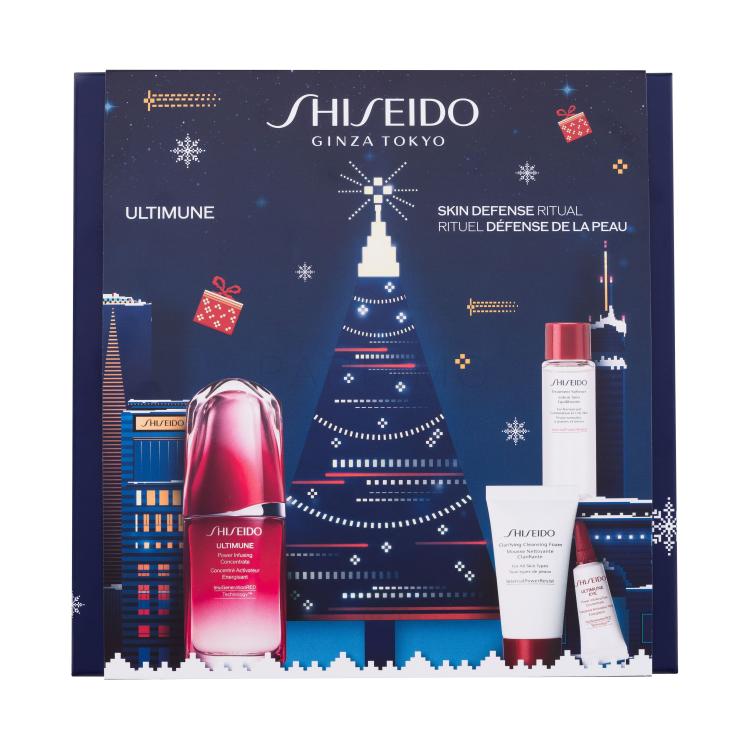Shiseido Ultimune Power Infusing Concentrate Poklon set serum 50 ml + pjena za čišćenje 30 ml + krema za lice 30 ml + serum za područje oko očiju 3 ml