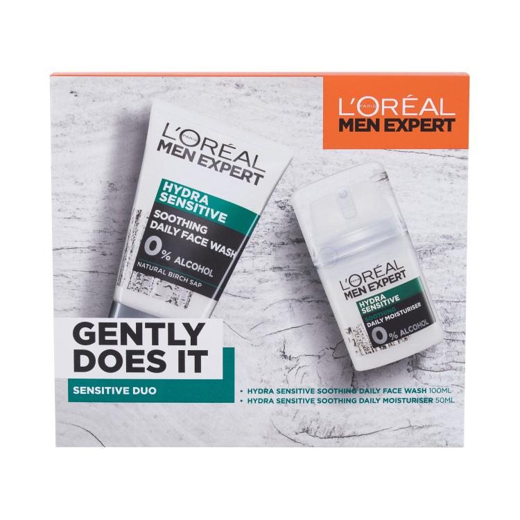 L&#039;Oréal Paris Men Expert Gently Does It Poklon set hidratantna krema 50 ml + gel za čišćenje 100 ml