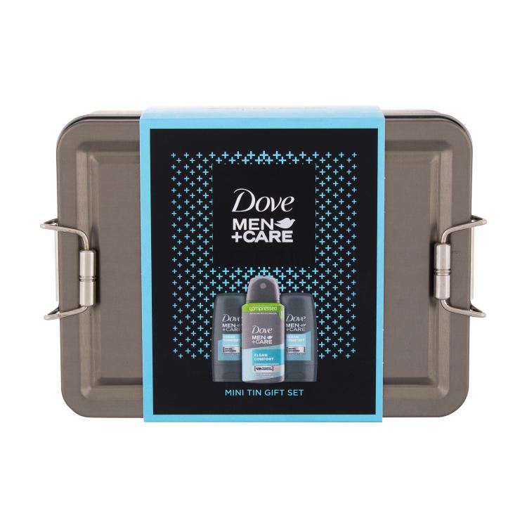 Dove Men + Care Clean Comfort Poklon set gel za tuširanje Men + Care Clean Comfort 2 x 55 ml + antiperspirant Men + Care Clean Comfort 75 ml + kutija