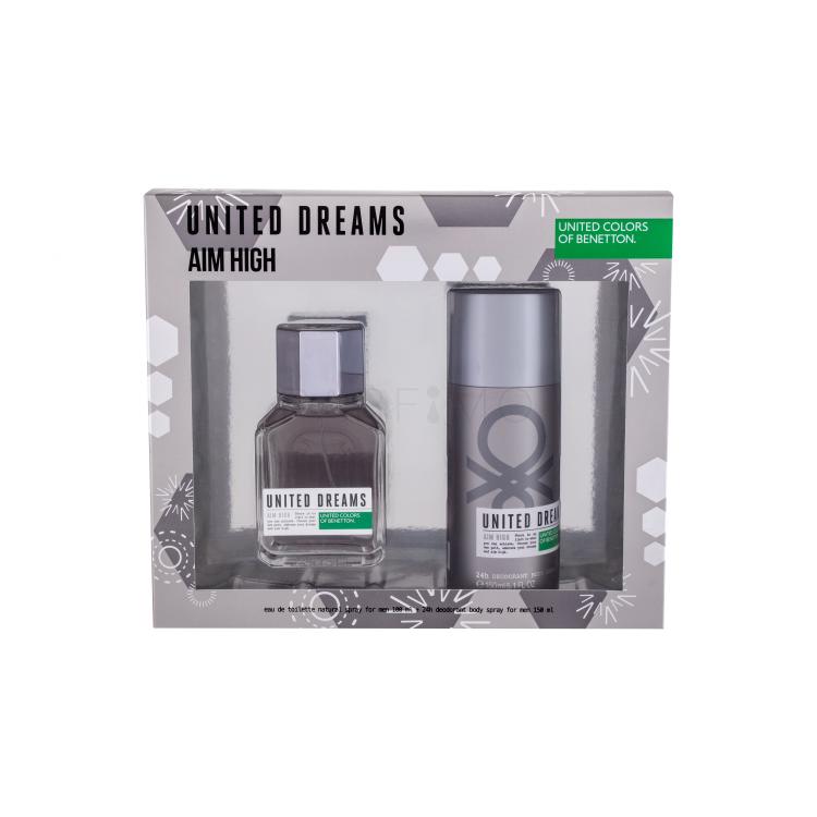 Benetton United Dreams Aim High Poklon set toaletna voda 100 ml + dezodorans 150 ml