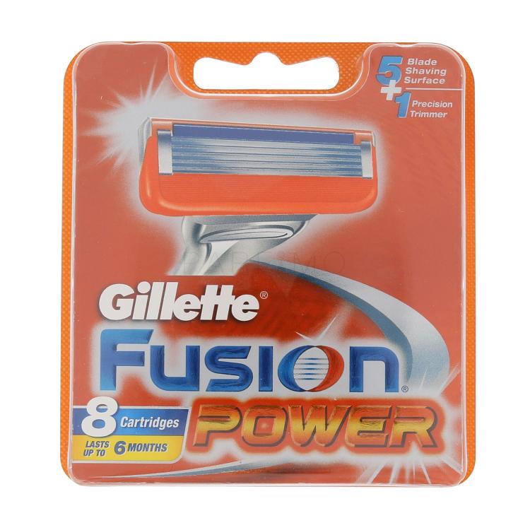 Gillette Fusion Power Zamjenske britvice za muškarce 8 kom oštećena kutija
