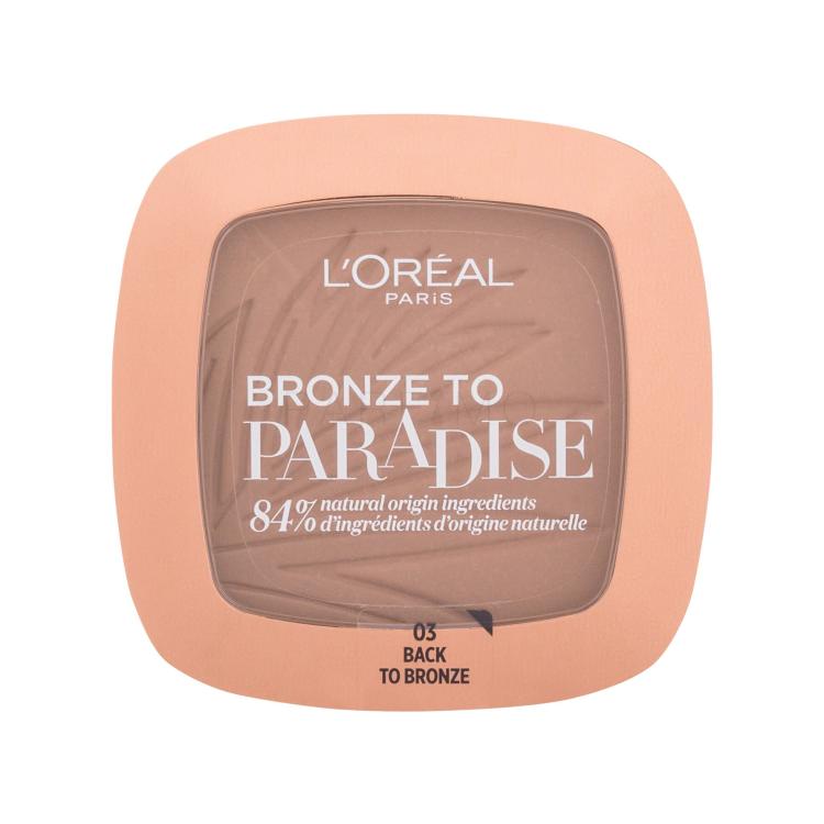L&#039;Oréal Paris Bronze To Paradise Bronzer za žene 9 g Nijansa 03 Back To Bronze