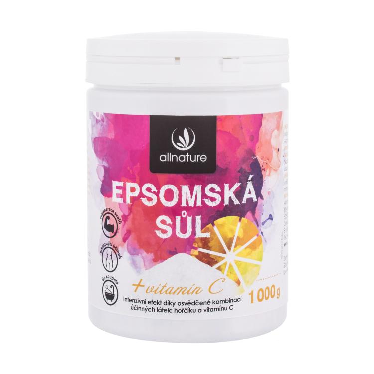 Allnature Epsom Salt Vitamin C Solna kupka 1000 g