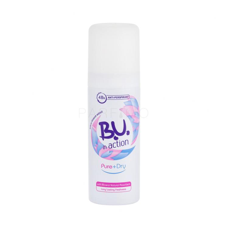 B.U. In Action Pure+Dry Dezodorans za žene 50 ml