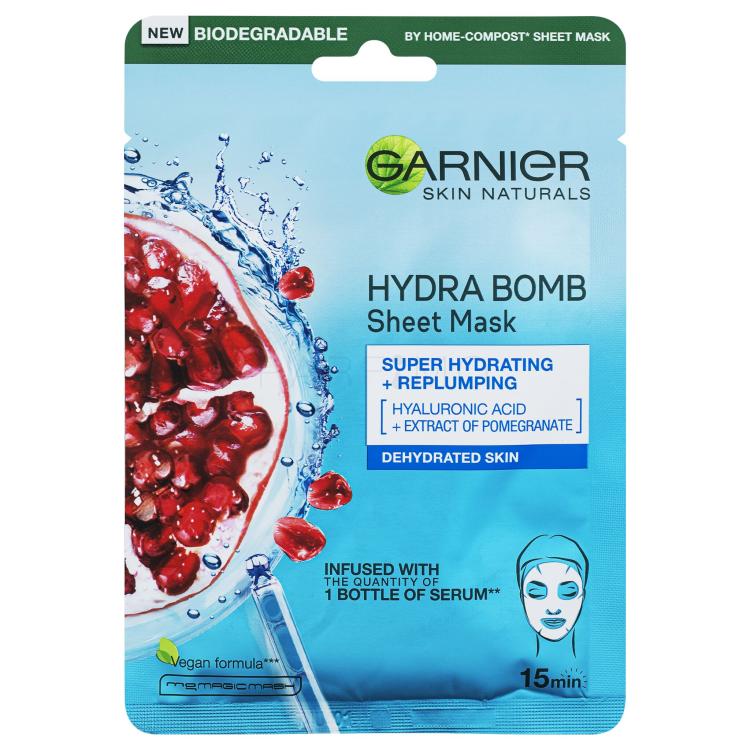 Garnier Skin Naturals Moisture + Aqua Bomb Maska za lice za žene 1 kom