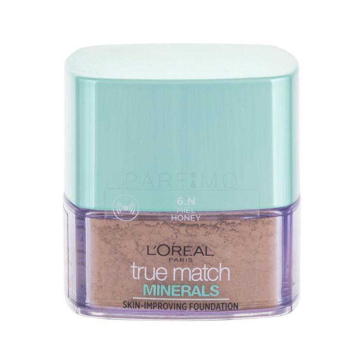 L&#039;Oréal Paris True Match Minerals Skin-Improving Puder za žene 10 g Nijansa 6.N Honey