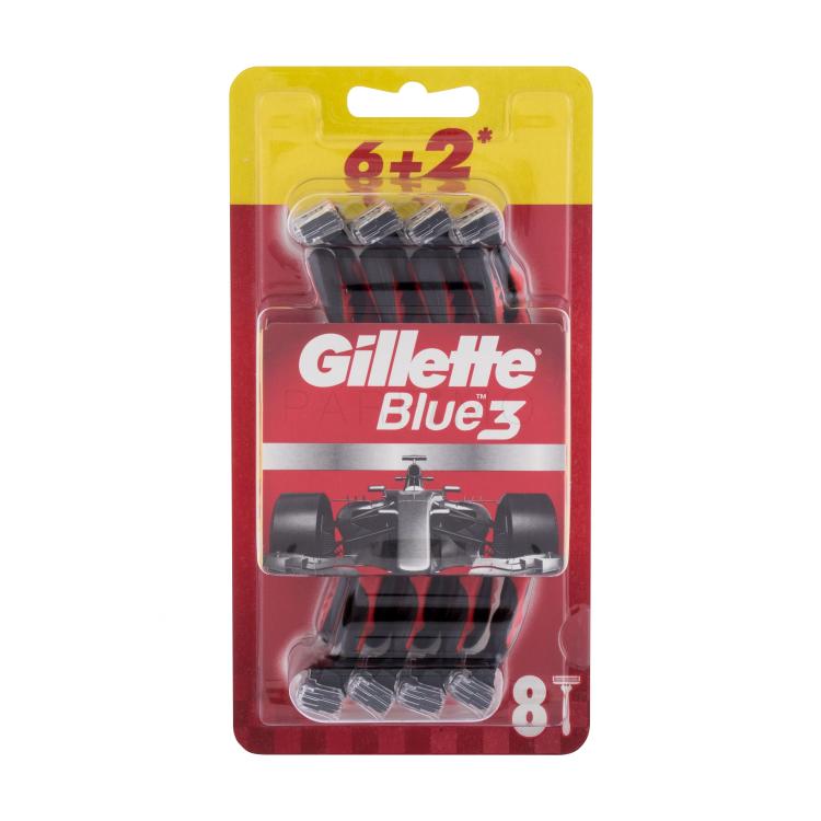 Gillette Blue3 Red Aparat za brijanje za muškarce 8 kom