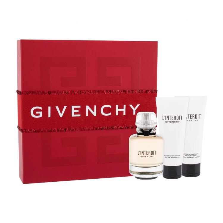 Givenchy L&#039;Interdit Poklon set mirisna voda 80 ml + losion za tijelo 75 ml + gel za tuširanje 75 ml