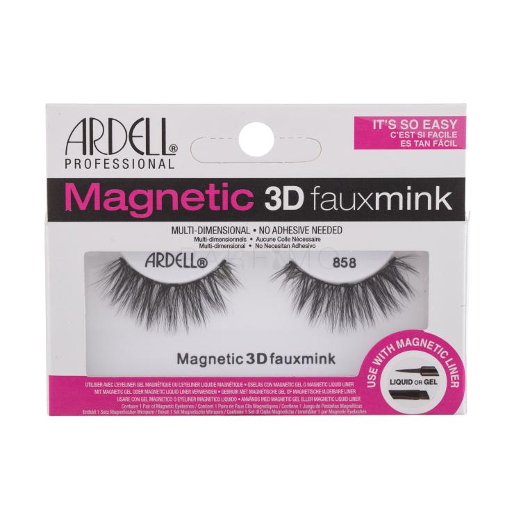 Ardell Magnetic 3D Faux Mink 858 Umjetne trepavice za žene 1 kom Nijansa Black