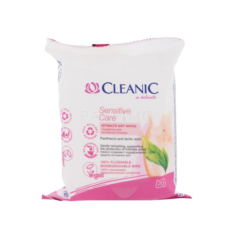 Cleanic Sensitive Care Kozmetika za intimnu njegu za žene 20 kom