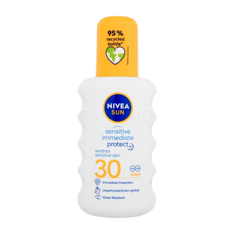 Nivea Sun Sensitive Immediate Protect+ SPF30 Proizvod za zaštitu od sunca za tijelo 200 ml
