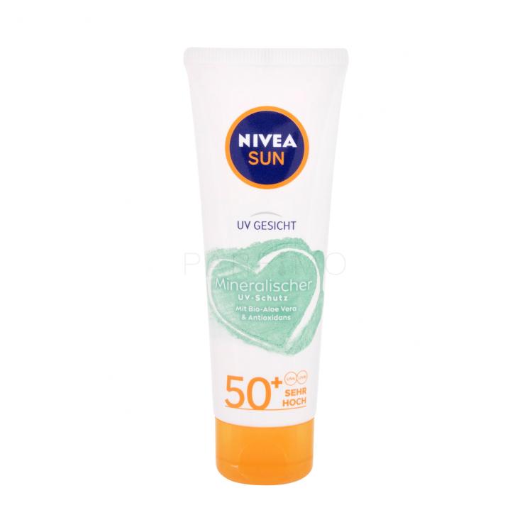 Nivea Sun UV Face Mineral UV Protection SPF50+ Proizvod za zaštitu lica od sunca za žene 50 ml