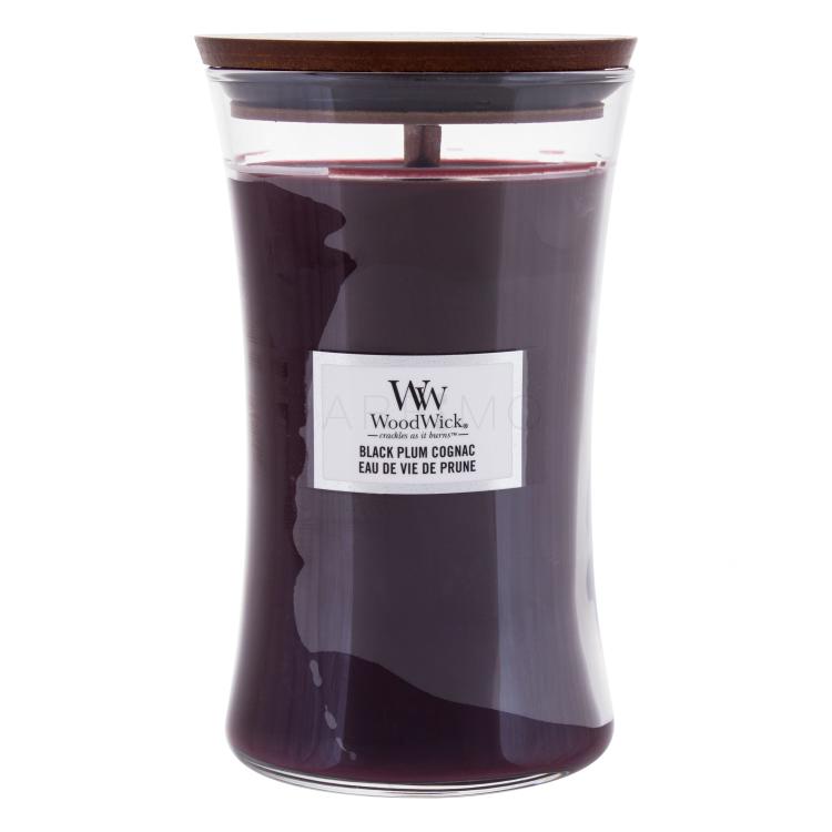 WoodWick Black Plum Cognac Mirisna svijeća 610 g