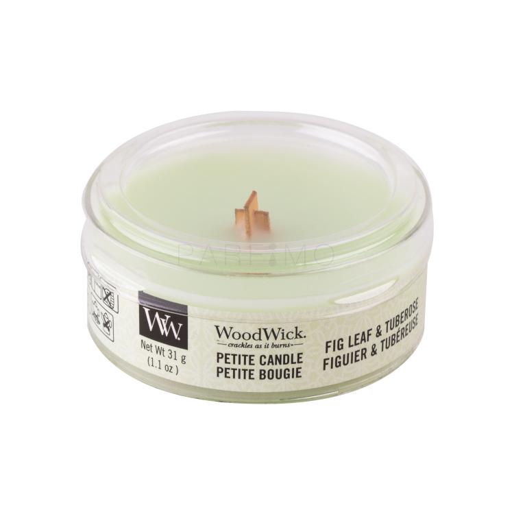WoodWick Fig Leaf &amp; Tuberose Mirisna svijeća 31 g