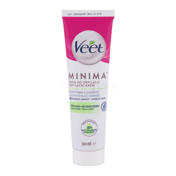 Veet Minima Hair Removal Cream Dry Skin Proizvodi za depilaciju za žene 100 ml