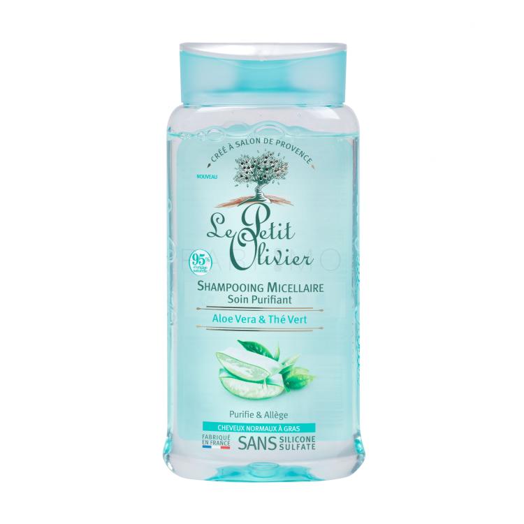 Le Petit Olivier Aloe Vera &amp; Green Tea Purifying Micellar Šampon za žene 250 ml