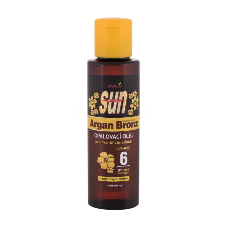 Vivaco Sun Argan Bronz Suntan Oil SPF6 Proizvod za zaštitu od sunca za tijelo 100 ml