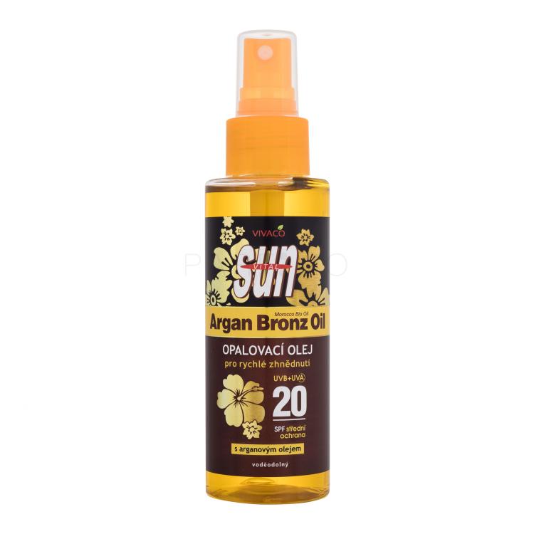 Vivaco Sun Argan Bronz Suntan Oil SPF20 Proizvod za zaštitu od sunca za tijelo 100 ml